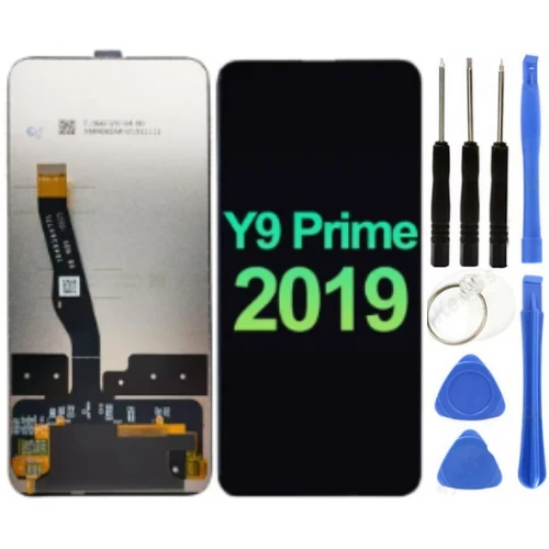 TE Huawei Y9 Prime 2019 Uyumlu A Kalite Lcd Ekran Dokunmatik Siyah + Tamir Seti