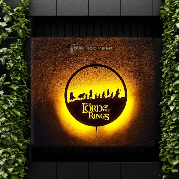 Tablo Marketi Yüzüklerin Efendisi Işıklı Tablosu - The Lord of the Rings