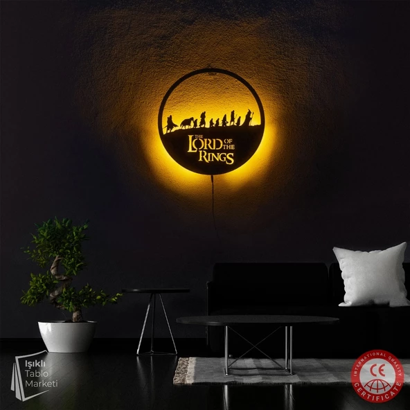 Tablo Marketi Yüzüklerin Efendisi Işıklı Tablosu - The Lord of the Rings - 2