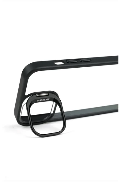 iphone 14 Pro Kılıf Kamera Standlı +Lens koruyuculu Kapak - 3