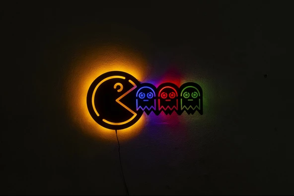 Tablo Marketi Pac Man Tablo - 70x35 cm