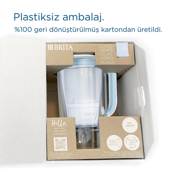 BRITA Maxtra Pro All-ın-1 Filtreli Cam Su Arıtma Sürahisi – Açık Mavi (2,5 L) - 6