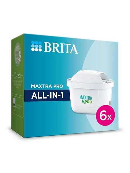 BRITA MAXTRA PRO ALL-IN-1 Su Arıtma Filtresi, 6'lı