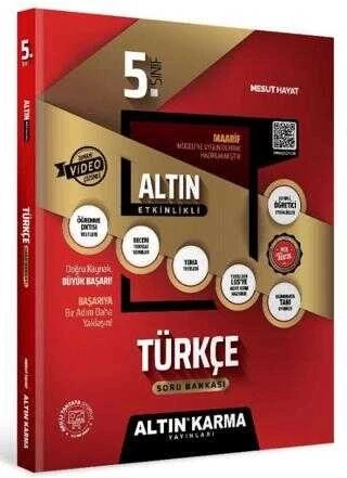 Altın Karma Yayınları 5. Sınıf Türkçe Altın Etkinlikli Kazanım Soru Bankası