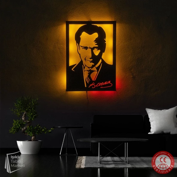 Işıklı Tablo Marketi Atatürk Portre Tablosu - 2
