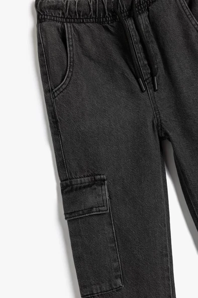 Koton Erkek Çocuk Çocuk Jogger Kot Pantolon Cepli Pamuklu - 3