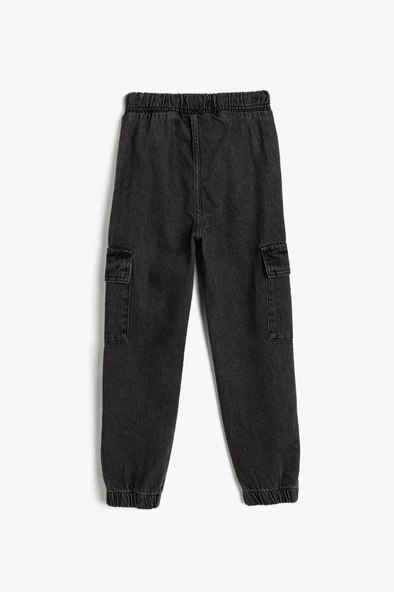 Koton Erkek Çocuk Çocuk Jogger Kot Pantolon Cepli Pamuklu - 2
