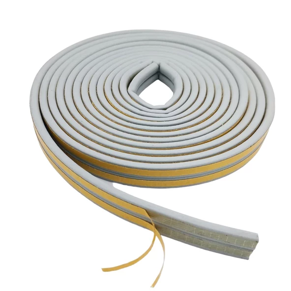 Kapı Pencere Bandı Fitili Gri Renk Yapışkanlı Gri Soğuk Izolasyon Bant 5X2=10 Metre - 5