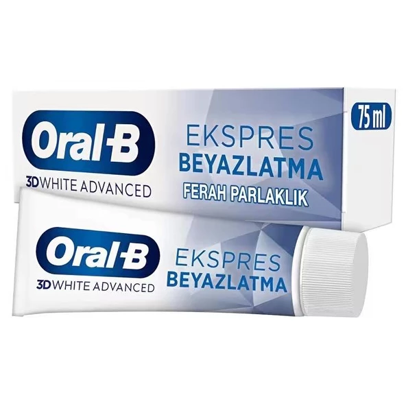 Oral B Ekspres Beyazlatma Ferah Parlaklık Diş Macunu 75 Ml