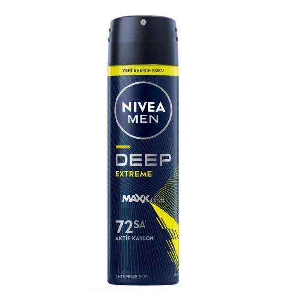 Nıvea Men Deodorant Deep Extreme Maxx Tech Erkek Sprey 150 Ml