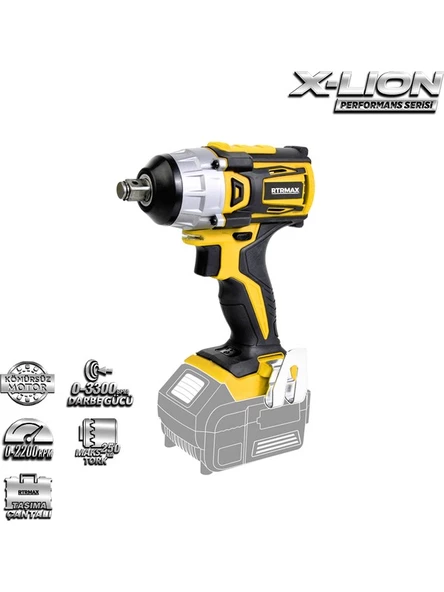 Rtrmax Kömürsüz Somun Sıkma 18V (Aküsüz) RTX2028B ürün görseli