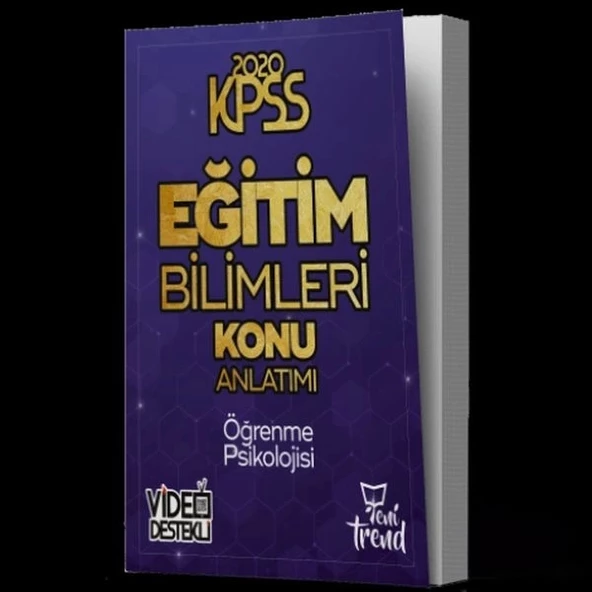 Yeni Trend 2020 KPSS Eğitim Bilimleri Öğrenme Psikolojisi Konu Anlatımlı (Yeni)