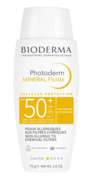 Bioderma Photoderm Mineral Fluide SPF50+ 75g | Güneş Koruyucu Losyon