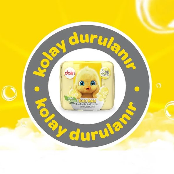 Dalin Bıcı Bıcı Bebek Sabunu 3x75gr 80808 - 2