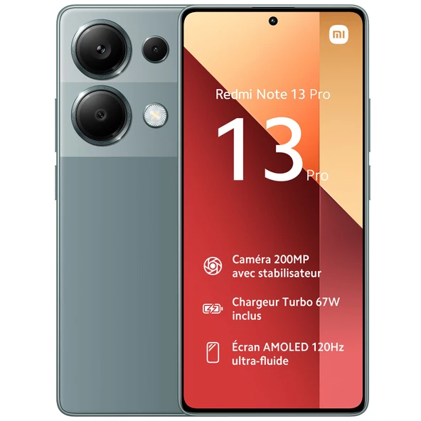 Xiaomi Redmi Note 13 Pro 8/256 Gb Yeşil Cep Telefonu (İthalatçı Garantili)