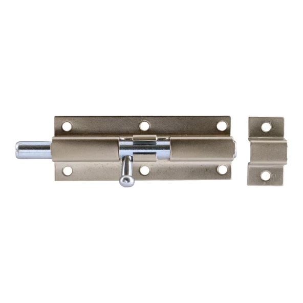 Metal Küçük Mavzer Sürgü Sürgülü Sürgüsü Kilit Saten 25x70 mm Kapı Pencere Emniyet Kilidi - 5