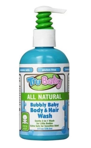 TruBaby Bubbly Baby Wash 236ml | Doğal Saç ve Vücut Şampuanı