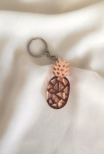 Anahtarlık Ananas Meyve Araba Çanta Cüzdan Süsü Aksesuar - 2