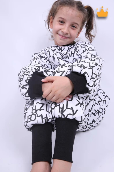 Babyhola 5-9 Yaş 2.5 Tog Kara Kartal Pençesi Çarşı Taraftar Elyaf Dolgulu Unisex Çocuk Uyku Tulumu 6020 - 3