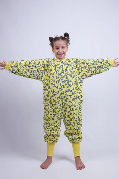 Babyhola 5-9 Yaş 2.5 Tog Sarı Kanarya Taraftar Elyaf Dolgulu Çocuk Uyku Tulumu 6020 - 5