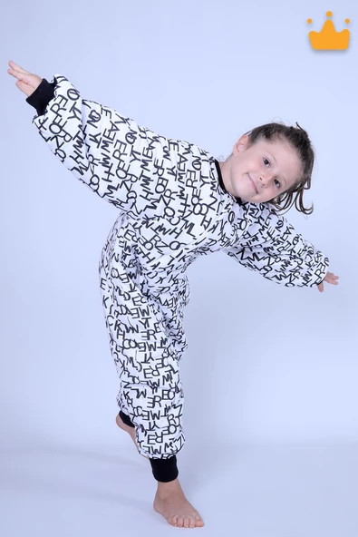 Babyhola 5-9 Yaş 2.5 Tog Kara Kartal Pençesi Çarşı Taraftar Elyaf Dolgulu Unisex Çocuk Uyku Tulumu 6020 - 6