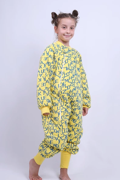 Babyhola 5-9 Yaş 2.5 Tog Sarı Kanarya Taraftar Elyaf Dolgulu Çocuk Uyku Tulumu 6020 - 3