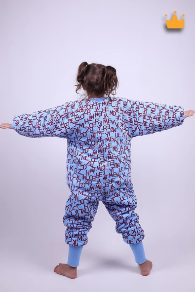 Babyhola 5-9 Yaş 2.5 Tog Karadeniz Fırtınası Vira Taraftar Elyaf Dolgulu Bordo Mavi Uyku Tulumu 6020 - 6