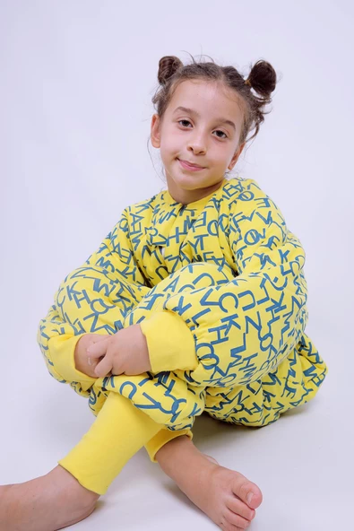 Babyhola 5-9 Yaş 2.5 Tog Sarı Kanarya Taraftar Elyaf Dolgulu Çocuk Uyku Tulumu 6020 - 2