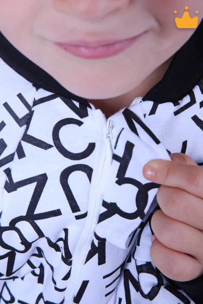 Babyhola 5-9 Yaş 2.5 Tog Kara Kartal Pençesi Çarşı Taraftar Elyaf Dolgulu Unisex Çocuk Uyku Tulumu 6020 - 7