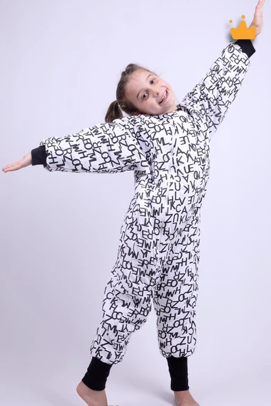 Babyhola 5-9 Yaş 2.5 Tog Kara Kartal Pençesi Çarşı Taraftar Elyaf Dolgulu Unisex Çocuk Uyku Tulumu 6020 - 4