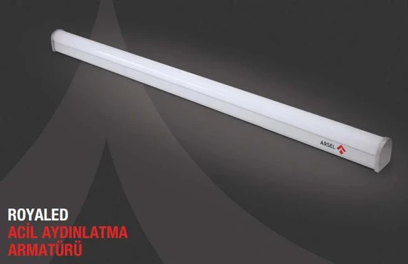 Arsel Royaled RL-8111 Acil Aydınlatma Armatürü Sürekli ve Kesintide 60 Dak. Yanan Led Lamba