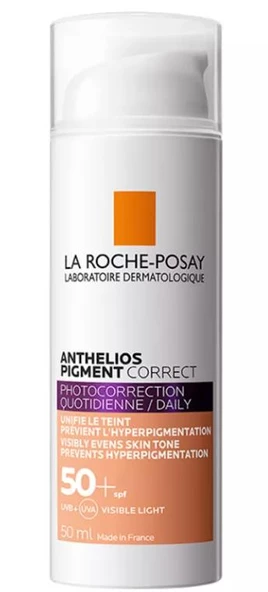 La Roche Posay Anthelios Pigment Correct Tinted MediumSPF50+ 50ml | Hiperpigmentasyona Karşı Güneş Kremi