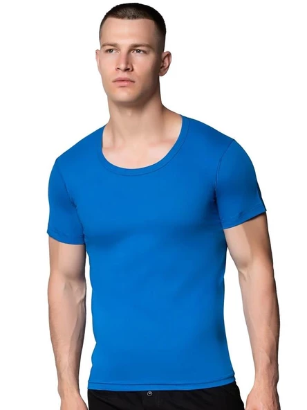 6 Adet Sedef Yıldız Erkek Penye Bisiklet Yaka Fanila Atlet 1009 - 3