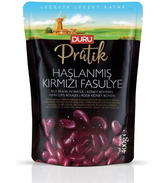 Duru Pratik Haşlanmış Kırmızı Fasulye 400 gr