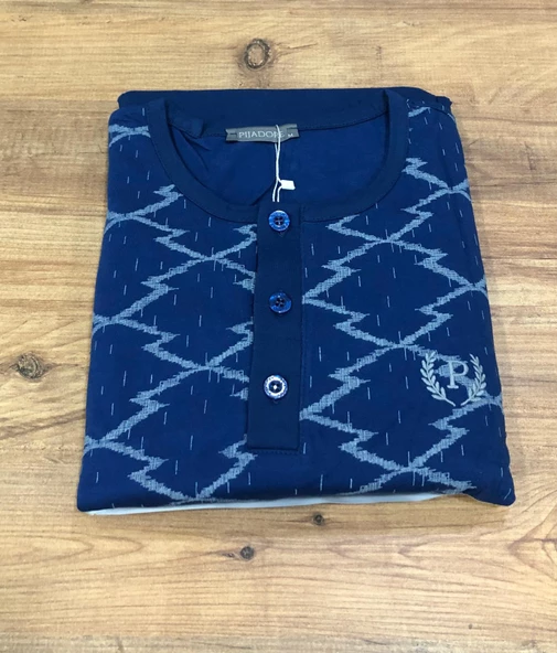 Pijadore Erkek Pamuklu Uzun Kollu Pamuklu Pijama Takımı 1766 - 9