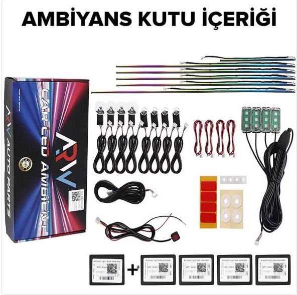 Togg T10x RGB Araç İçi Ambiyans 210 Mod Full Fonksiyon - 4