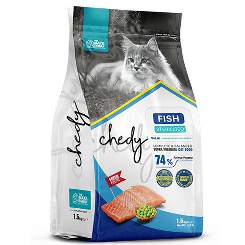 Chedy Cat Sterilized Balık Etli Kedi Maması  1.5 KG