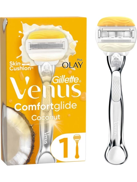 Gillette Venus Comfort Glide Olay Tıraş Makinesi +  Yedek Başlık - 4