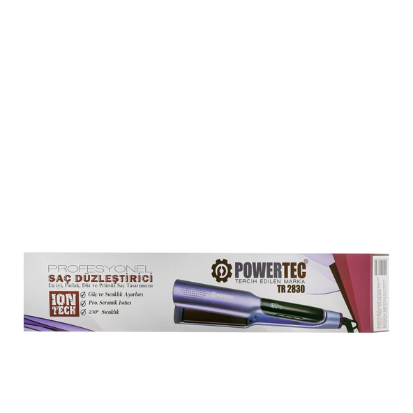Powertec TR-2830 Seramik IonTech Saç Düzleştirici - 8