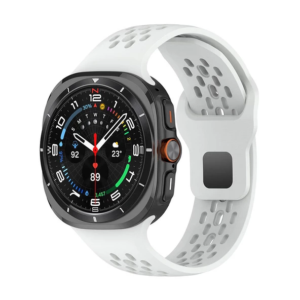 Samsung Galaxy Watch Ultra 47mm Delikli Tasarım Silikon Kordon (KRD-119)