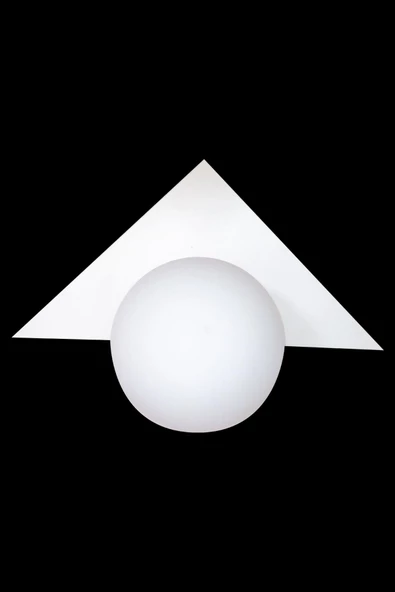 D-light Üçgen Aplik Beyaz