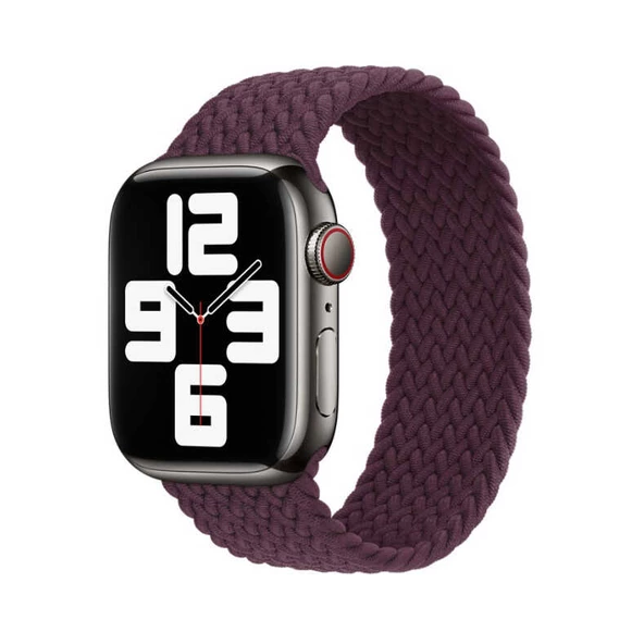 Apple Watch 2/3/4/5/6/7/8/se/ultra/nike 42mm 44mm 45mm 49mm Hasır Kordon XSmall (KRD-32)