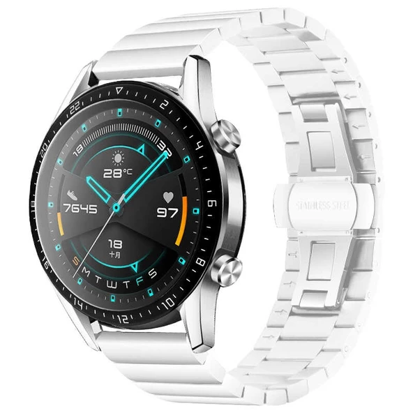 Gear S3 (22mm) Metal Seramik Kordon (KRD-16)