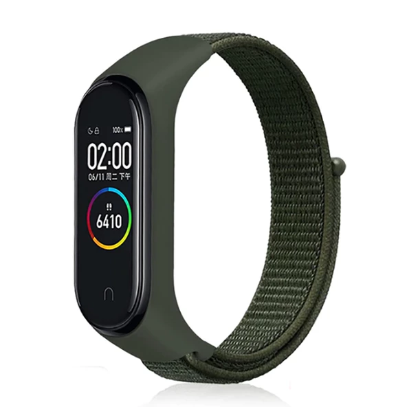 Xiaomi Mi Band 3/4/5/6 Hasır Kordon Kaliteli Tasarım (KRD-03)