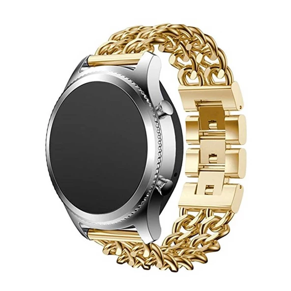 Huawei Watch GT 3 46mm Metal Kordon Zincir Halkalı Göz Alıcı Dizayn (KRD-17)