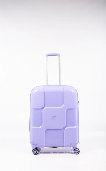 GAP Lila Polo Poliplan Kırılmaz Unisex Valiz Seti