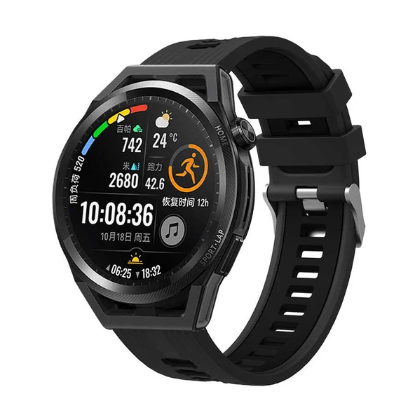 Samsung Galaxy Watch Active 2 44mm Silikon Kordon Esnek Yapılı Tasarım (KRD-55)