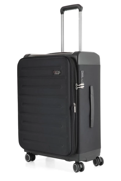 ÇÇS SİYAH Kumaş 3 Lü Valiz Seti-460 - 3