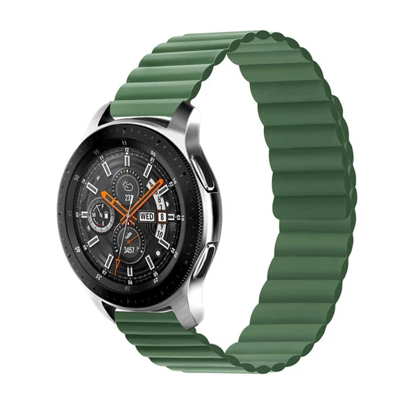 Samsung Galaxy Watch Active 2 44mm Mıknatıslı Kordon Çift Renk Tasarım (KRD-52)