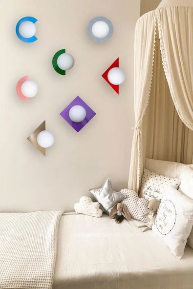 D-light Üçgen Aplik Kırmızı - 3